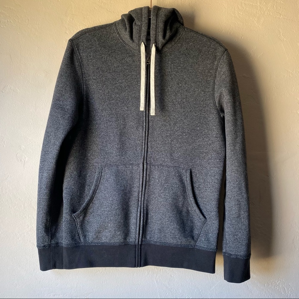 Dark Grey Simple Hoodie